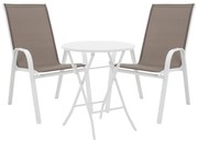 Intrahome Τραπεζαρία Albero-Calan Intrahome 3τεμ μέταλλο σε λευκή απόχρωση Φ60x70εκ | SKU: INTRAPA-241111298