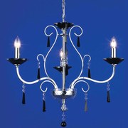 Φωτιστικό Οροφής W17353 Φ60x93cm 3xE14 40W Chrome-Black Aca