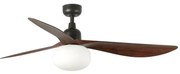 Ανεμιστήρας Οροφής Outwood L 34362-11L 1XE27 IP44 D150cm Dark Brown-Dark Walnut Faro Barcelona