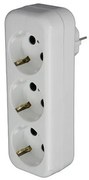 Αντάπτορας 3 σούκο πλάγιας εισόδου Χαραλαμπίδης Ηλεκτροτεχνική-53100-Λευκό 53100