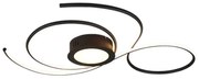 Φωτιστικό Οροφής - Πλαφονιέρα Jive 623419232 48W Led 80x73x7,6cm Black Mat Trio Lighting Μέταλλο