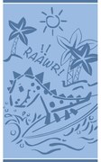 Πετσέτα Θαλάσσης Βαμβακερή Velour Blue 70x120εκ. Dinosaur Surfer Melinen 20004886