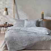 Σεντόνια Salvatore (Σετ 3τμχ) Anthracite-White Kentia Μονό 160x270cm 100% Βαμβάκι