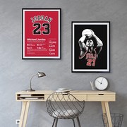 Σετ Ξύλινων Κάδρων Jordan - Bulls -  KDS018 30cm x 40cn