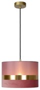Φωτιστικό Κρεμαστό Lucide 10409-01-66 EXTRAVAGANZA TUSSE Ροζ (Pink)|Χρυσό Χρώμα (Gold Coloured)