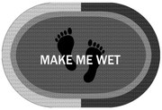 Υπεραπορροφητικό Πατάκι Μπάνιου (50x70) Dimcol Make Me Wet Grey