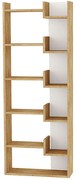 Βιβλιοθήκη Oppa 0207504 60x22x162cm Natural-White