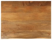 vidaXL Επιφάνεια Τραπεζιού 100x80x2,5 εκ. Live Edge Μασίφ Ξύλο Μάνγκο