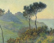 Αναπαραγωγή The Church of Varengeville, Sunset, Claude Monet