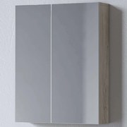 Καθρέπτης Μπάνιου Με Ντουλάπι Omega 3MOM050BONW 50x14x65cm Beige Oak Μελαμίνη