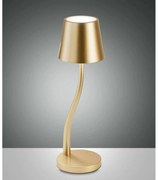 Φωτιστικό Επιτραπέζιο Judy 3679-30-189 3W Led Touch dimmer Φ11cm 36,5cm Gold La Mia Luce