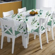 Αλέκιαστο Καρέ (90x90) Dimcol Green Leaves 462 White-Green