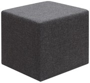Megapap Σκαμπό Linda Υφασμάτινο Ανθρακί 40x40x40εκ.