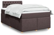 ΚΡΕΒΑΤΙ BOXSPRING ΜΕ ΣΤΡΩΜΑ ΣΚΟΥΡΟ ΚΑΦΕ 120X200 ΕΚ. ΥΦΑΣΜΑΤΙΝΟ 3286657