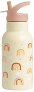 Παγούρι 350ml Με Καλαμάκι Α Little Lovely Company Rainbows
