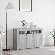 vidaXL Βιτρίνα Γκρι sonoma Κατασκευασμένο ξύλο 116 x 30 x 75 εκ Βιτρίνα