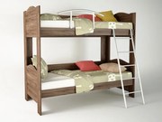 Intrahome Κουκέτα σε χρώμα καρυδί 90x190x165 Intrahomesa-00652167