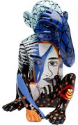 Διακοσμητικό Επιτραπέζιο Graffiti Monkey Μπλε 26x27x39 εκ. - Μπλε