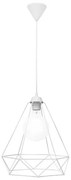 Κρεμαστό Φωτιστικό Οροφής 1xE27 Πλέγμα DM-01 Heronia Lighting-34-0347-Λευκό 34-0347