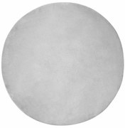 vidaXL Χαλιά Ψεύτικου Κουνελιού Olite Γκρι Ø 120 εκ. Πολυεστέρας