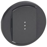 Πλακίδιο Απλού Φωτεινού Διακόπτη Graphite Celiane 067903 Legrand-67903-Ανθρακί 067903