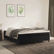 Σκελετός Κρεβατιού Χωρίς Στρώμα Μαύρο 160x200 εκ. Βελούδινο 3121128