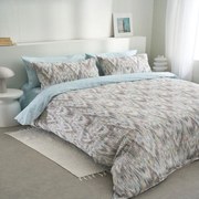 Σεντόνια Fiona-2 Με Λάστιχο (Σετ 3τμχ) Blue Vesta Home Μονό 170x270cm 100% Βαμβάκι