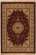 Χαλί Isfahan 2438A Red-Cream Βιοκαρπέτ 80X140cm
