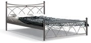 Μεταλλικό Κρεβάτι Hermes Fylliana Καφέ 120x200 εκ. 128x208x105 εκ.