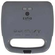 Τοστιέρα Aroma Grey Για 2 Τοστ Γκρι 750W Estia 06-10010