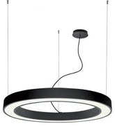 Κρεμαστό Φωτιστικό Οροφής LED 88W 3000Κ Φ120cm Ring Viokef 3915-0012-3-B-N Μαύρο