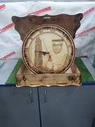 Intra απο ξύλο plywood 3mm-4mm πάχος - Ξύλινο ρολόι τοίχου με ρωμαϊκό καντράν Δίασταση 30x30 cm Intraeaxys-pok3drj7