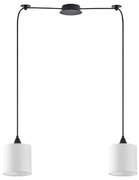 Κρεμαστό Φωτιστικό Οροφής Ύφασμα ADEPT H300 Φ70 Homelighting-77-9012-Λευκό 77-9012
