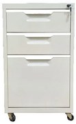 WOODWELL Ε6007ΣΥΡΤΑΡΙΕΡΑ Μέταλλo Βαφή Άσπρο 40x50x67cm Ε6007