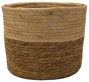 Καλάθι Ψάθινο 00.06.61109 Φ25x19,5cm Natural-Ecru Mat