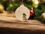 Σετ των 3 Intra απο ξύλο plywood 3mm-4mm πάχος – Μπιχλιμπίδι με χριστουγεννιάτικο δέντρο λαγουδάκι 12x15 cm INTRAVECTRY-MY545051