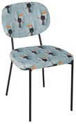 TUCAN ΚΑΡΕΚΛΑ ΜΠΛΕ ΜΕ PATTERN 43x56xH82cm 03-0694
