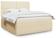 ΚΡΕΒΑΤΙ BOXSPRING ΜΕ ΣΤΡΩΜΑ ΚΡΕΜ 180X200 ΕΚ. ΥΦΑΣΜΑΤΙΝΟ 3292133