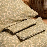 Σετ Σεντόνι Με Μαξιλαροθήκη Polycotton Ημίδιπλο Με Λάστιχο 120x200+32εκ. Wang Petrol Casual Line Mini Melinen 20004341