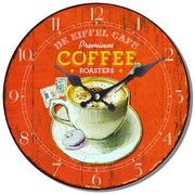 Ρολόι Επιτοίχιο MDF 34cm Coffee Etoile NN-162-303