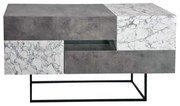 Artekko Eros Anthracite Μπουφές MDF/Μέταλλο Γκρι/Λευκό (145x40x82)cm Artekko 783-0121
