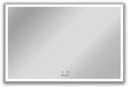 BRUNO καθρέπτης μπάνιου LED BRN-0099, ορθογώνιος, 24W, 60x80cm, IP67