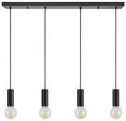 Φωτιστικό Οροφής  SE21-BL-4-4BL ADEPT TUBE Black Pendant+ - 51W - 100W - 77-8482