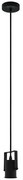 Φωτιστικό Οροφής Calari 31073 9,5x6,5x150cm 1xΕ27 40W Black Eglo Ατσάλι