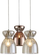 Φωτιστικό Οροφής  SE4314-03 DOMENICO PENDANT CONGAC-COPPER GLASS+ - 51W - 100W - 77-3718