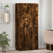 Παπουτσοθήκη Καπνιστή Δρυς 80x39x178 εκ. από Επεξεργασμένο Ξύλο