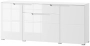 Μπουφές Aurora 4D1S-Leuko - 180.00Χ40.00Χ80.00cm