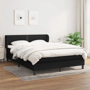 ΚΡΕΒΑΤΙ BOXSPRING ΜΕ ΣΤΡΩΜΑ ΜΑΥΡΟ 140X190 ΕΚ. ΥΦΑΣΜΑΤΙΝΟ 3126159