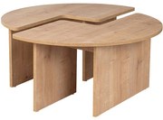 Τραπέζι Σαλονιού Moira 241NRD1342 Φ90x41cm Oak