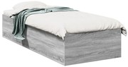 vidaXL Πλαίσιο Κρεβατιού Γκρι Sonoma 90x200 εκ. Επεξεργασμένο Ξύλο